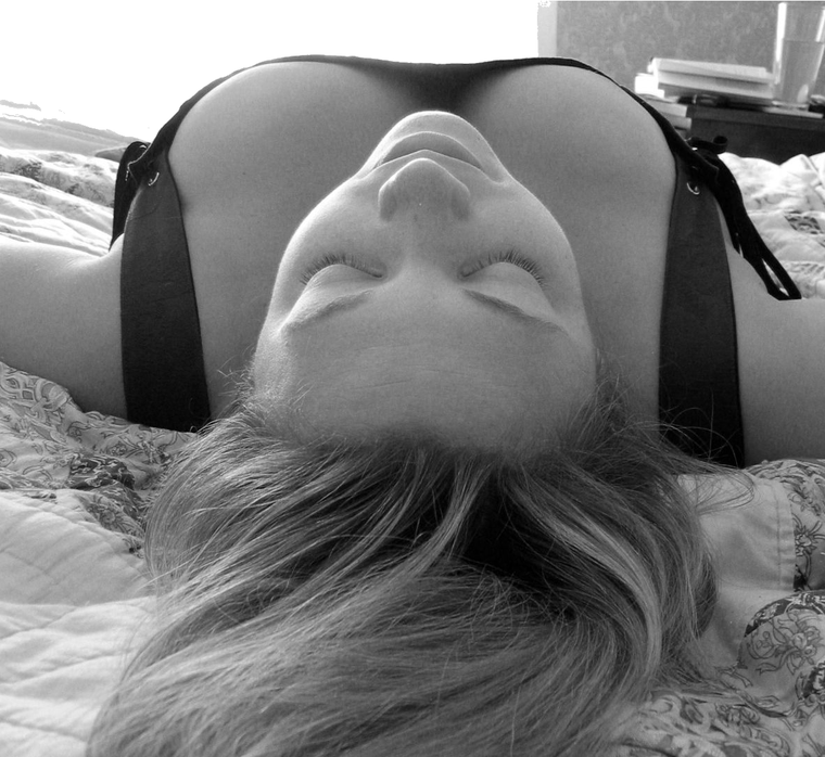 woman on bed